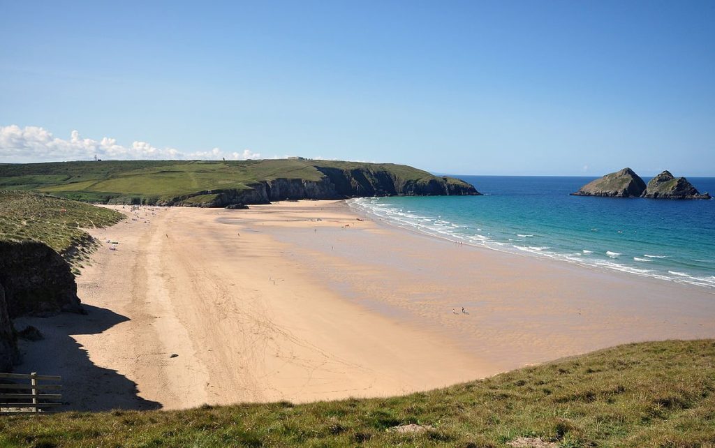 Holywell Bay Beach
